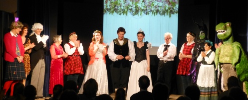The entire cast take a bow