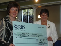 Presenting the cheque