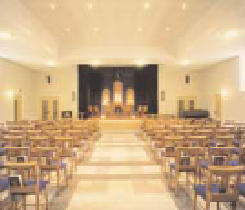 Before first service in new church building 1995